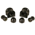 Picture of Rugged Ridge Front Swaybar Bushing Kit Black 30.5mm 97-06 Jeep Wrangler