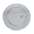 Picture of Rugged Ridge 07-18 Jeep Wrangler JK Stainless Steel Locking Gas Cap Door