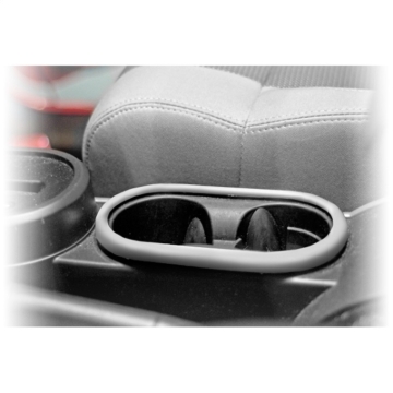 Picture of Rugged Ridge JK Brushed Silver Front Cup Holder Trim - 11151.13