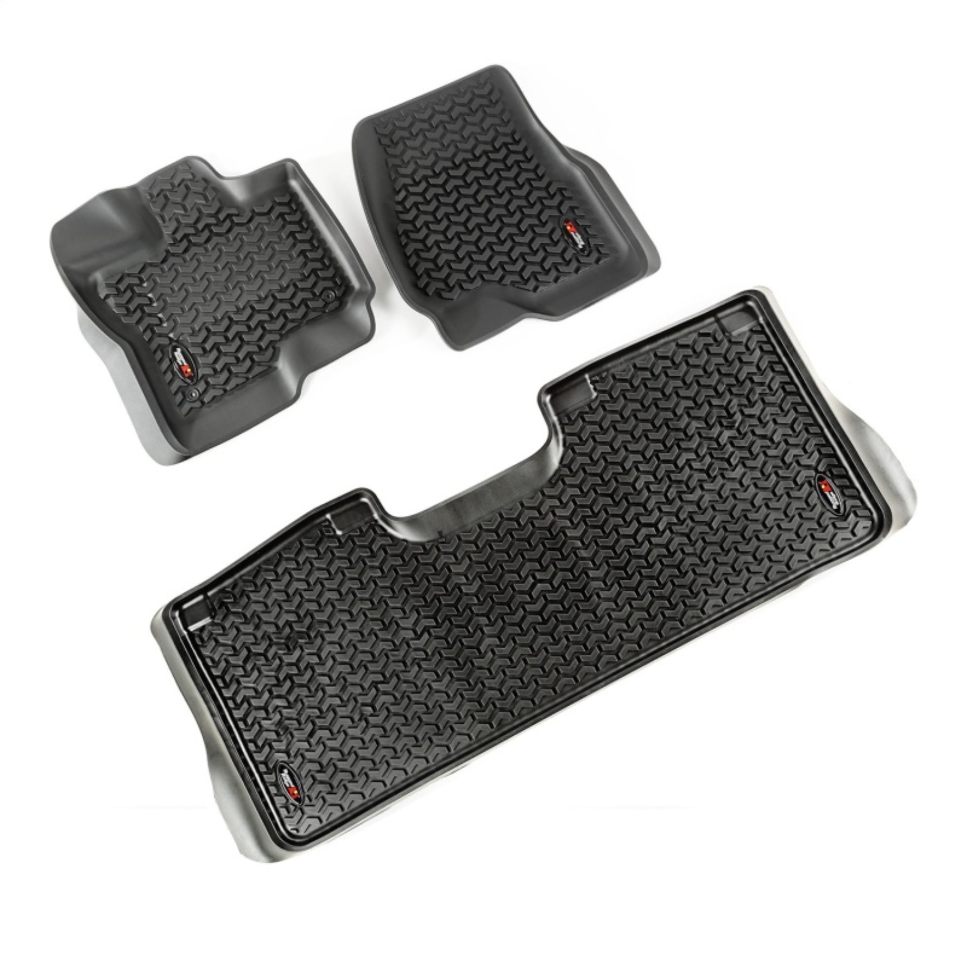Picture of Rugged Ridge Floor Liner Front/Rear Black 2015-2017 Ford F-150 / Raptor