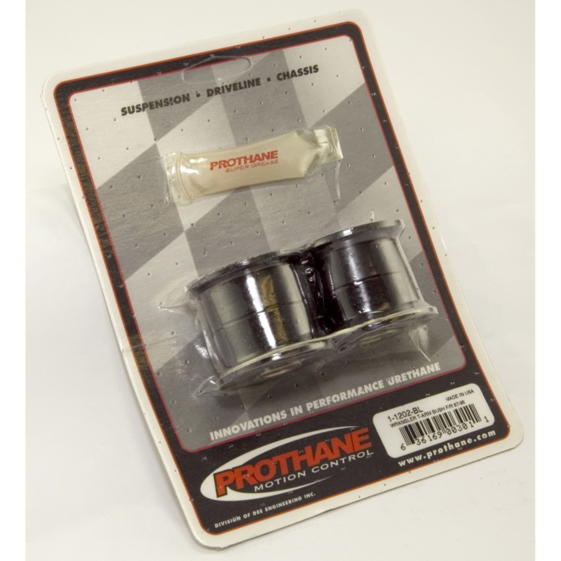 Picture of Rugged Ridge Track Bar Bushings Black Front/Rear 87-95 Jeep Wrangler YJ