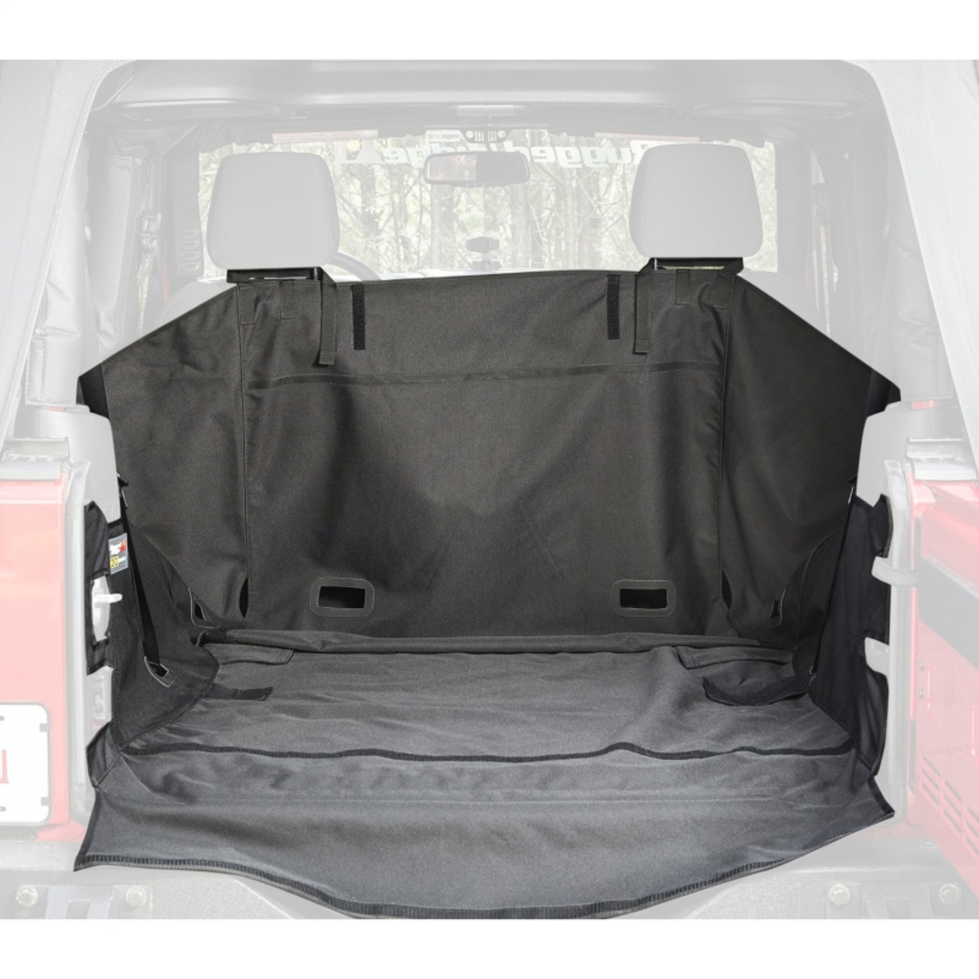 Picture of Rugged Ridge C3 Cargo Cover W/O Subwoofer 07-18 Jeep Wrangler JK 2 Door