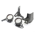 Picture of Rugged Ridge 97-06 Jeep Wrangler Round Windshield LED Kit w/ Brackets