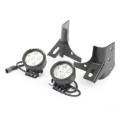 Picture of Rugged Ridge 97-06 Jeep Wrangler Round Windshield LED Kit w/ Brackets