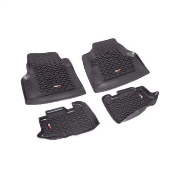 Picture of Rugged Ridge Floor Liner Front/Rear Black 1997-2006 Jeep Wrangler TJ