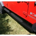 Picture of Rugged Ridge 4 1/4-In Oval Side Step Black 07-18 Jeep Wrangler Unlimited JK