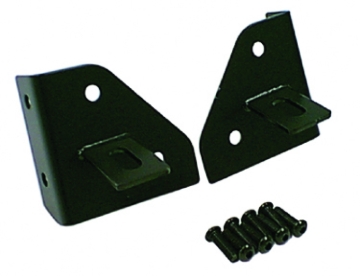 Picture of Rugged Ridge 76-95 Jeep CJ/YJ Black Windshield Hinge Light Brackets