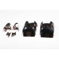 Picture of Rugged Ridge 4-Pc Mirror/Arm Cover Kit Chrome 07-18 Jeep Wrangler JK