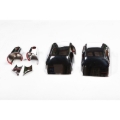 Picture of Rugged Ridge 4-Pc Mirror/Arm Cover Kit Chrome 07-18 Jeep Wrangler JK