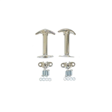 Picture of Rugged Ridge 41-95 Jeep CJ / Jeep Wrangler YJ Chrome Hood Catch Set