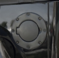 Picture of Rugged Ridge 97-06 Jeep Wrangler TJ Black Non-Locking Gas Cap Door