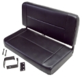 Picture of Rugged Ridge Fixed Rear Seat Black 55-95 Jeep CJ / Jeep Wrangler