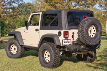 Picture of Rugged Ridge XHD Sailcloth Top Black 2-Door 07-09 Jeep Wrangler