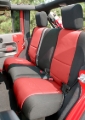 Picture of Rugged Ridge Seat Cover Kit Black/Red 11-18 Jeep Wrangler JK 2dr