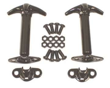 Picture of Rugged Ridge 41-95 Jeep CJ / Jeep Wrangler Black Hood Catch Kit