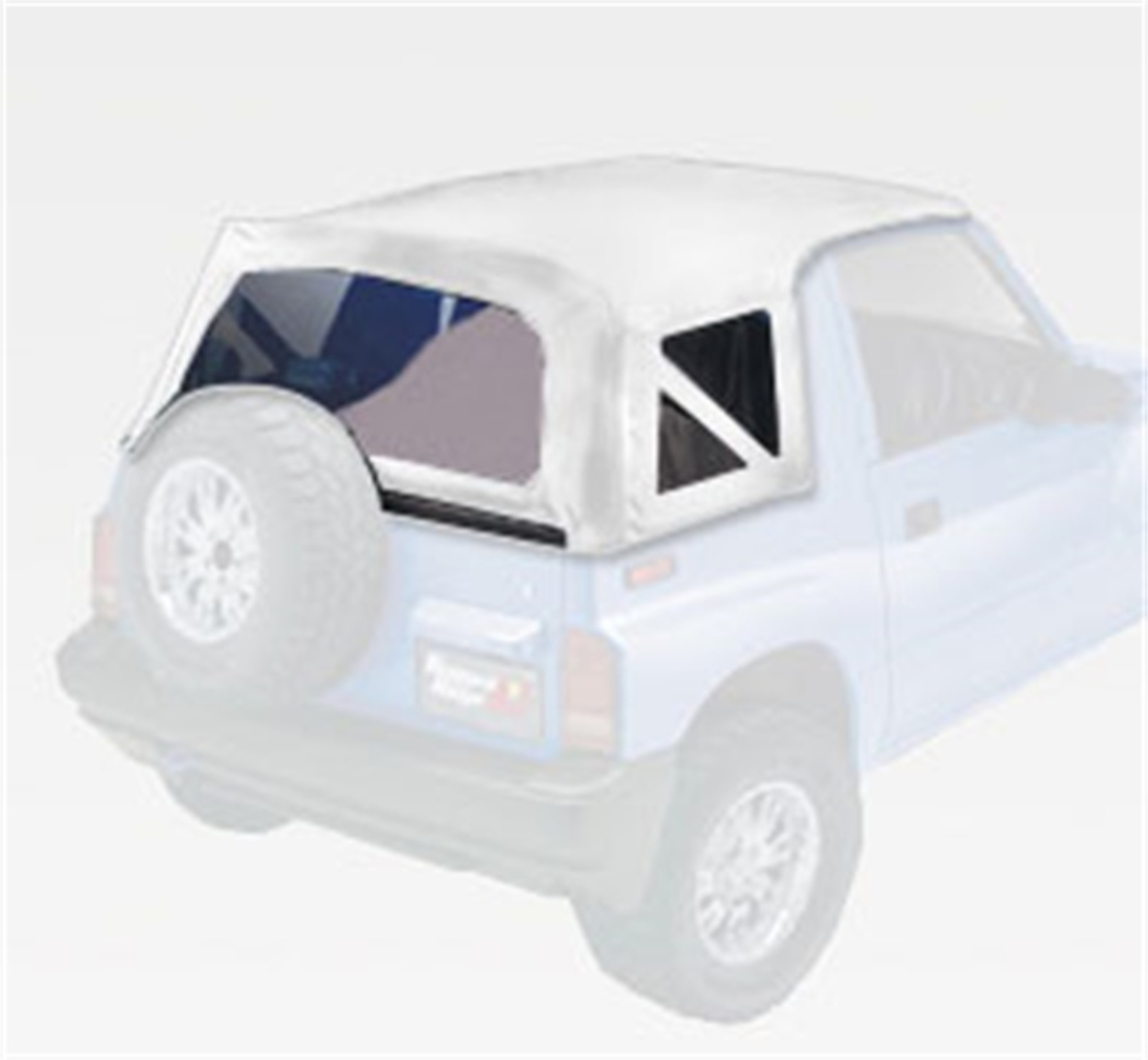 Picture of Rugged Ridge XHD S-Top White Denim 88-94 Sidekicks/Geo Trackers