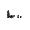 Picture of Rugged Ridge Bullet Lug Nut and Valve Stem Cap Kit Black 1/2-20