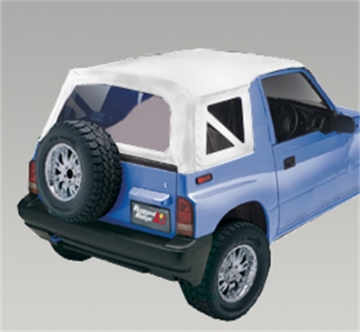 Picture of Rugged Ridge XHD S-Top White Denim Clear Windows 95-98 Sidekick