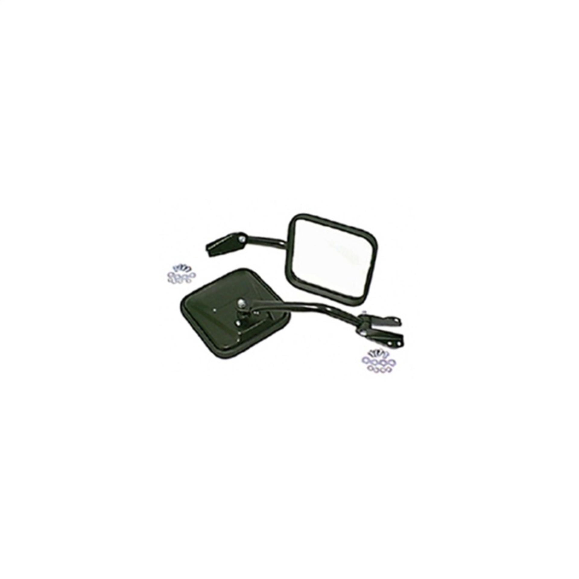 Picture of Rugged Ridge 55-86 Jeep CJ Black Side Mirrors w/ Convex Glass