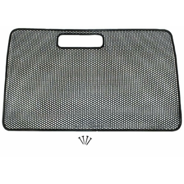 Picture of Rugged Ridge 97-06 Jeep Wrangler TJ Black Radiator Bug Shield