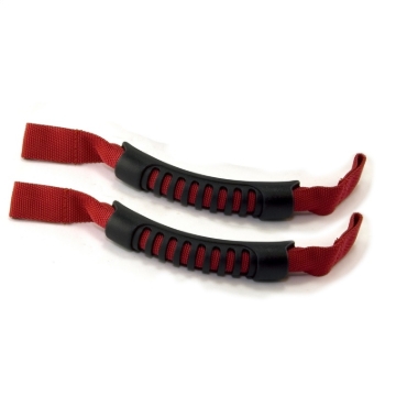 Picture of Rugged Ridge Front Headrest Grab Handles Red 07-20 JK/JL/JT