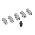 Picture of Rugged Ridge Wheel Lock Nut Set 5 Nuts w/Key Chrome M14-1.5