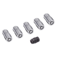 Picture of Rugged Ridge Wheel Lock Nut Set 5 Nuts w/Key Chrome M14-1.5
