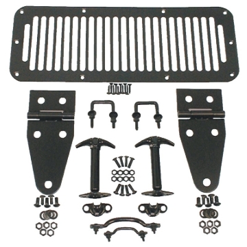 Picture of Rugged Ridge 78-95 Jeep CJ / Jeep Wrangler Black Hood Kit