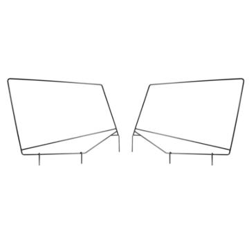 Picture of Rugged Ridge Upper Door Skin Frames 87-95 Jeep Wrangler YJ
