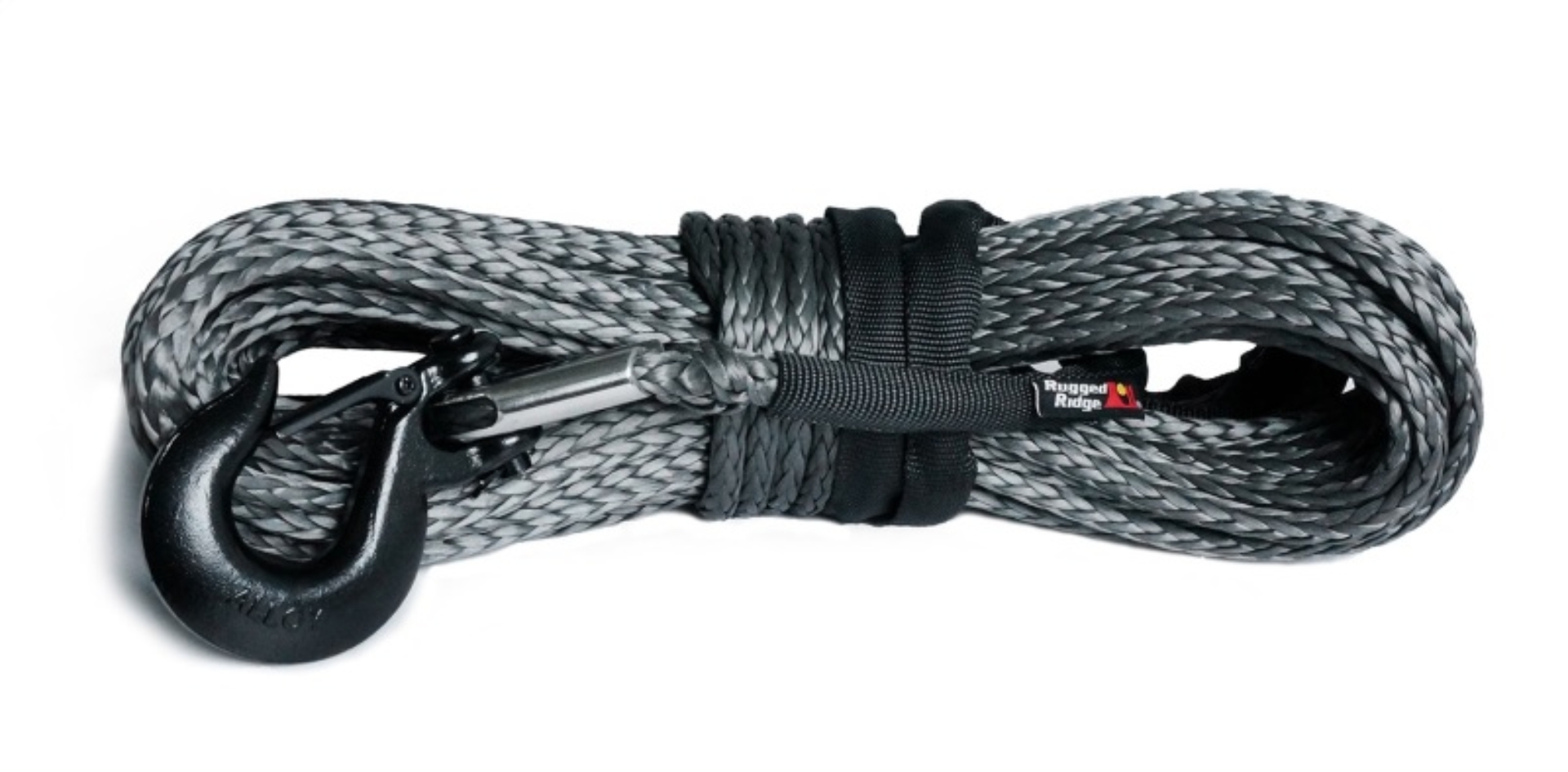 Picture of Rugged Ridge Synthetic Winch Line Dark Gray 7/16in x 90 Ft