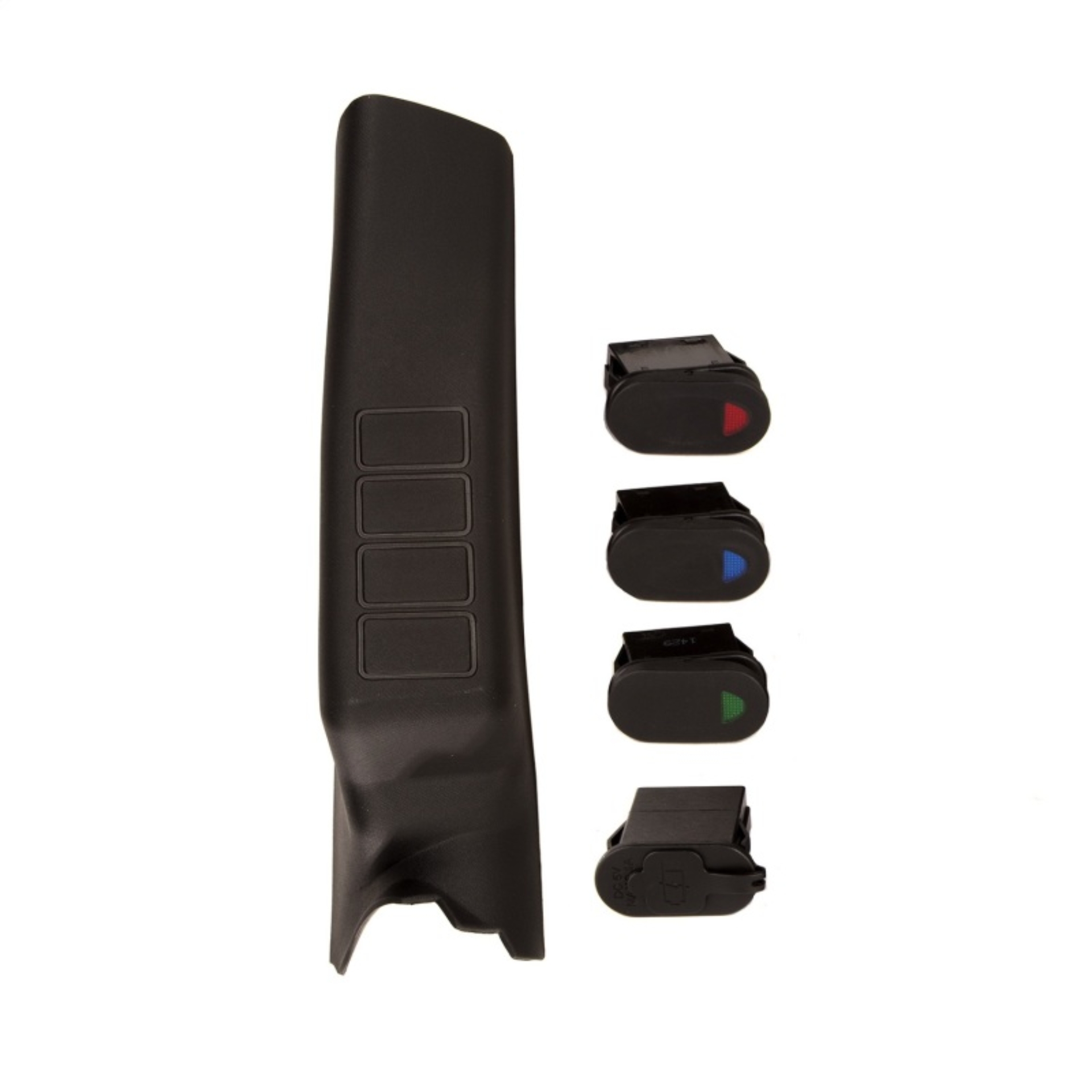 Picture of Rugged Ridge A-Pillar Pod Kit 3 Switch USB RH 11-18 JK/JKU