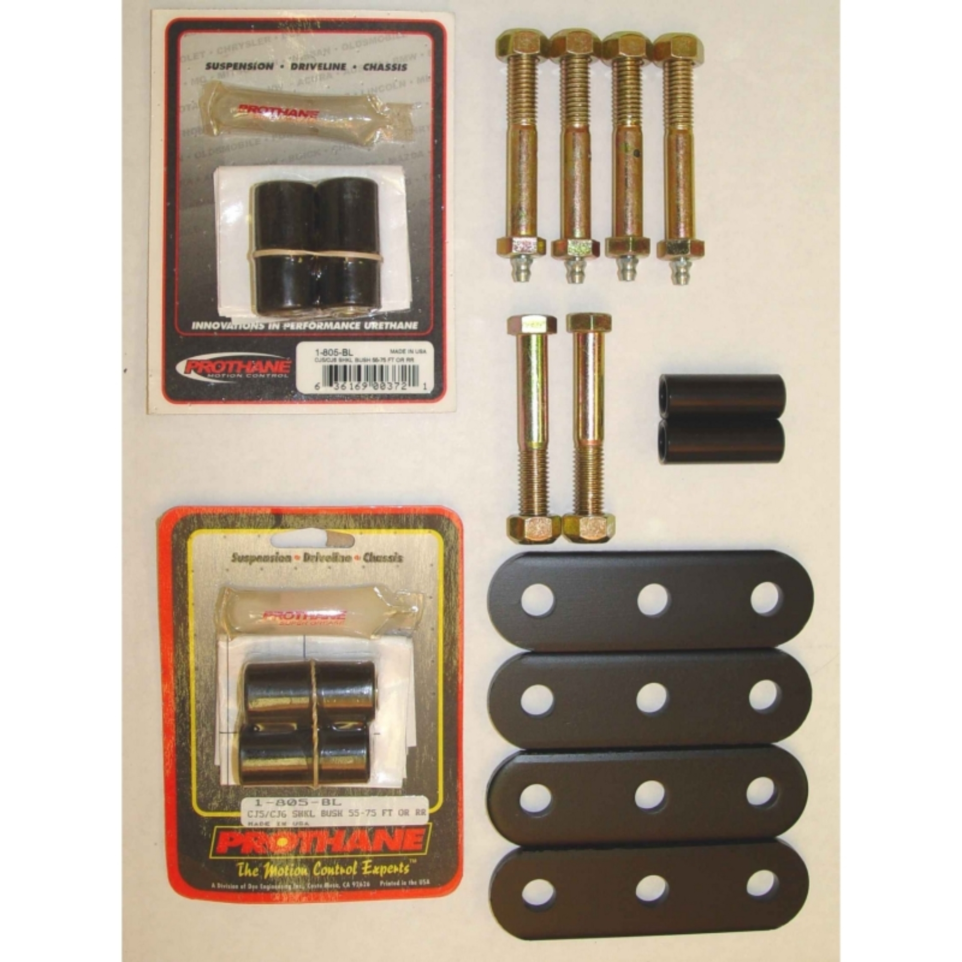 Picture of Rugged Ridge HD Front & Rear Leaf Spring Shackles 55-75 CJ