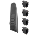 Picture of Rugged Ridge A-Pillar Switch Pod Kit Black LHD 07-10 (JK)