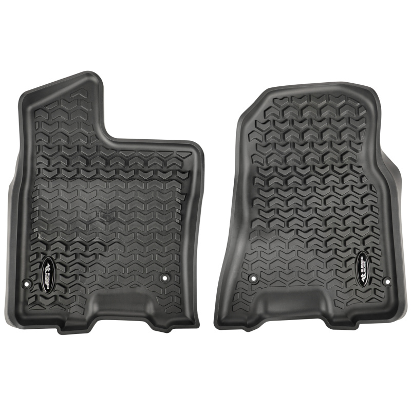 Picture of Rugged Ridge RUG Floor Liners-Black Front Floor Mats - 82903.13