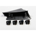 Picture of Rugged Ridge A-Pillar Switch Pod Kit Black LHD 07-10 (JK)