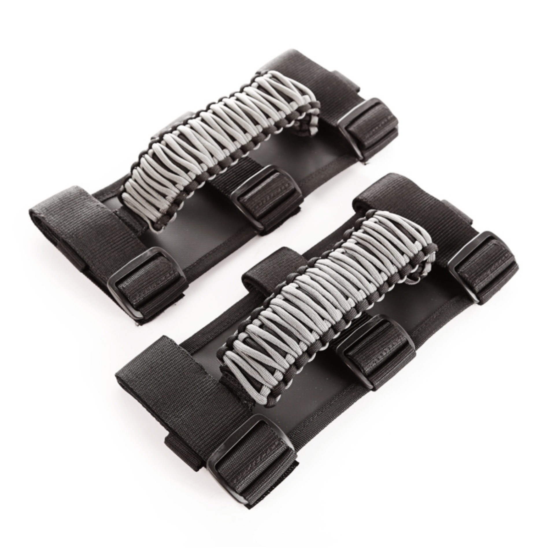 Picture of Rugged Ridge Paracord Grab Handles Gray/Black Pair