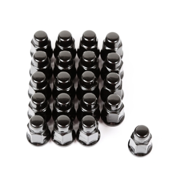Picture of Rugged Ridge Wheel Lug Nut Set of 20 Black 1/2-20