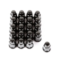 Picture of Rugged Ridge Wheel Lug Nut Set of 20 Black 1/2-20