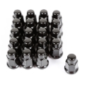 Picture of Rugged Ridge Wheel Lug Nut Set of 20 Black 1/2-20