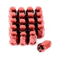 Picture of Rugged Ridge Wheel Lug Nut Set of 20 Red 1/2-20