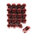 Picture of Rugged Ridge Wheel Lug Nut Set of 20 Red 1/2-20