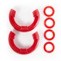 Picture of Rugged Ridge Red 7/8in D-Ring Isolator Kit