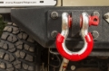 Picture of Rugged Ridge 3/4in Red D-Ring Isolator Kit