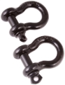 Picture of Rugged Ridge 3/4in Black D-Shackles