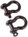 Picture of Rugged Ridge 3/4in Black D-Shackles