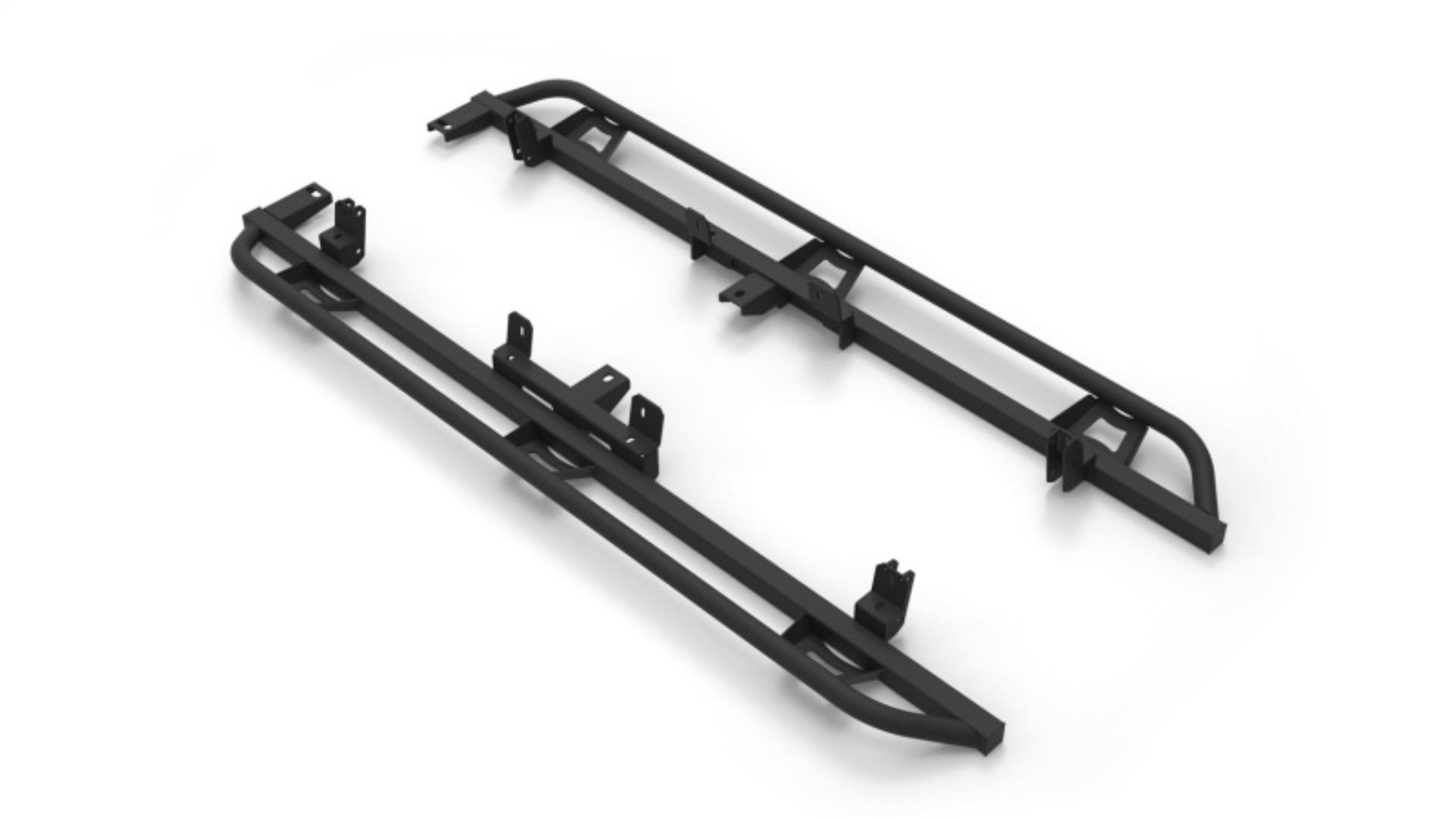 Picture of N-Fab Trail Slider Steps 15-20 Chevy/GMC Colorado/Canyon Crew Cab All Beds - SRW - Textured Black