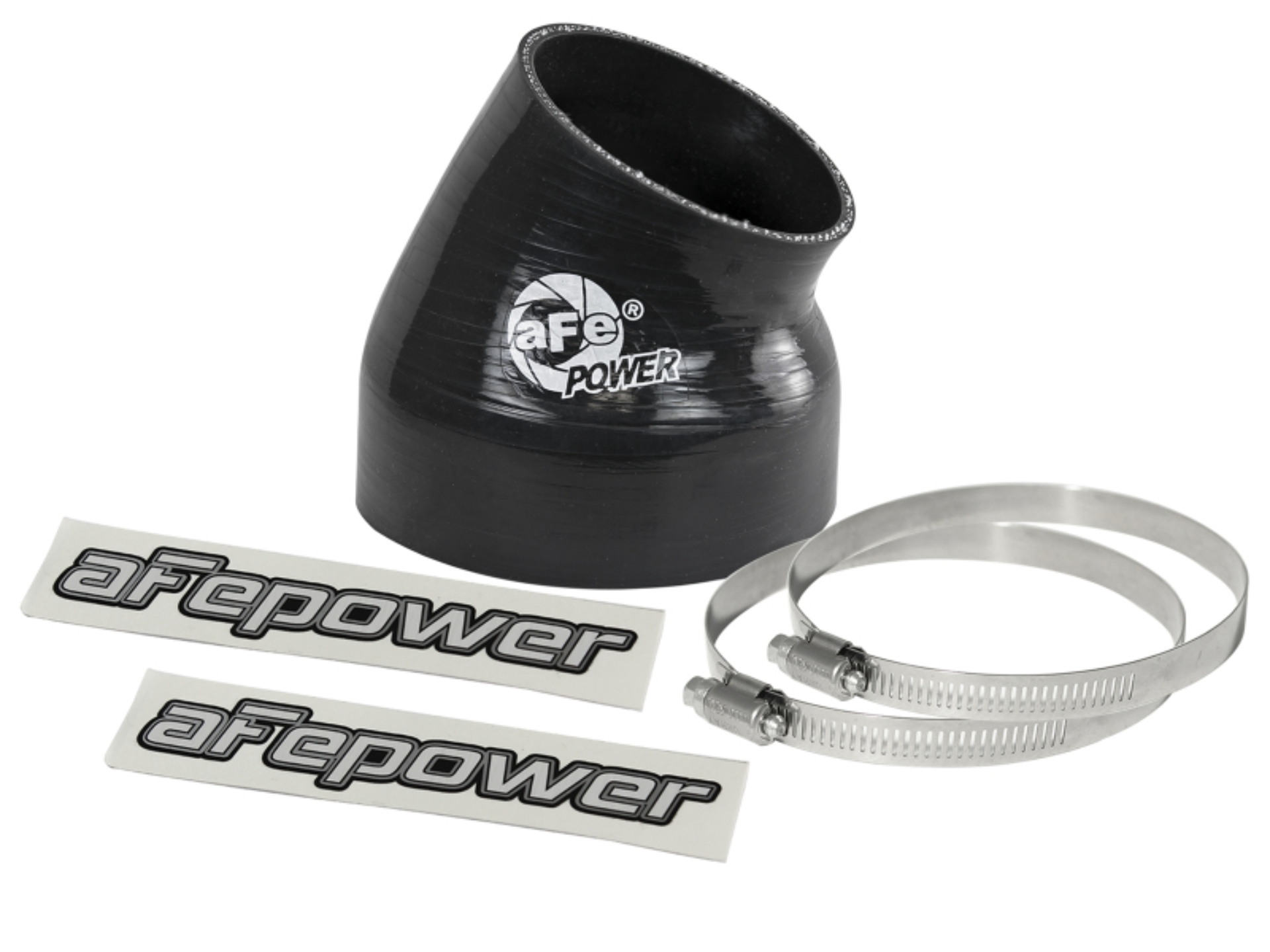 Picture of aFe Magnum FORCE Silicone Replacement Coupling Kit 4in ID x 30 Deg. Elbow Coupler - Black