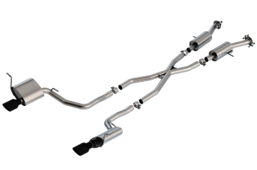 Picture of Borla 14-20 Jeep Grand Cherokee 3.6L V6 2/4WD 2.25in S-Type Cat-back - Black Chrome