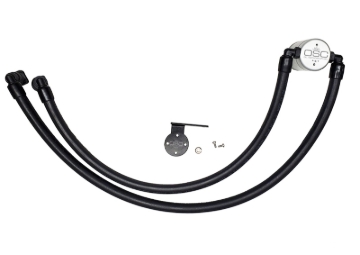 Picture of J&L 17-22 Ford F-250 6.2L/7.3L Passenger Side Oil Separator 3.0 - Clear Anodized