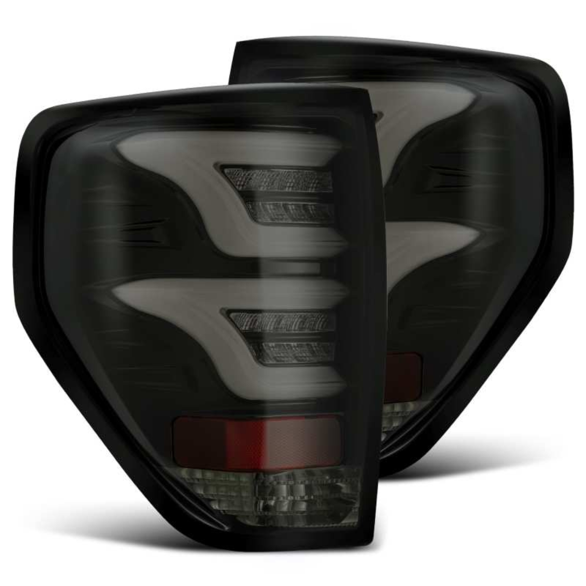 Picture of AlphaRex 09-14 Ford F-150 (Excl Flareside Truck Bed Models) PRO-Series LED Tail Lights Jet Black